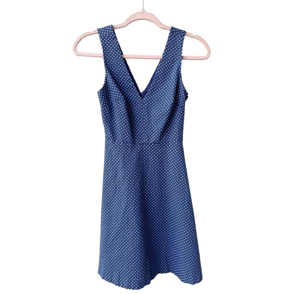 Victoria Secret periwinkle with white polka dots whimsical dress